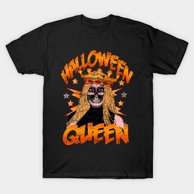 Halloween Queen T-Shirt by RockabillyM